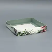 Коробка сборная с PVC крышкой, &laquo;Для тебя&raquo;, 16&times;16&times;3 см