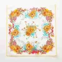 Платки носовые женские &laquo;Этель. Цветочный узор&raquo;, 30&times;30 см, набор 12 шт.,100% хлопок, рисунок МИКС