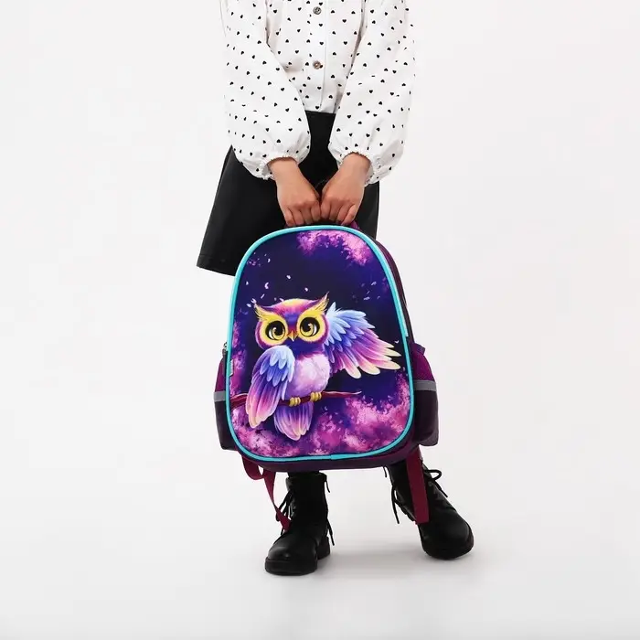 Рюкзак каркасный школьный, 39 х 30 х 14 см, Calligrata Рюкзак каркасный школьный, 39 х 30 х 14 см, Calligrata "Сова"