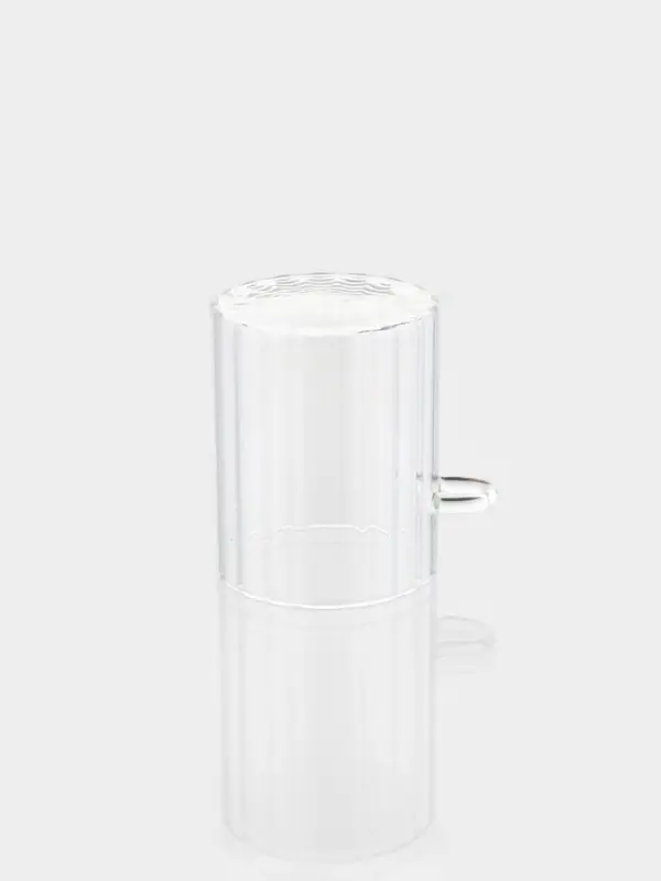 Сахарница BellaTenero, 500 мл, 8&times;8&times;10.4 см, с бамбуковой крышкой, держателем для ложки, стекло, прозрачная