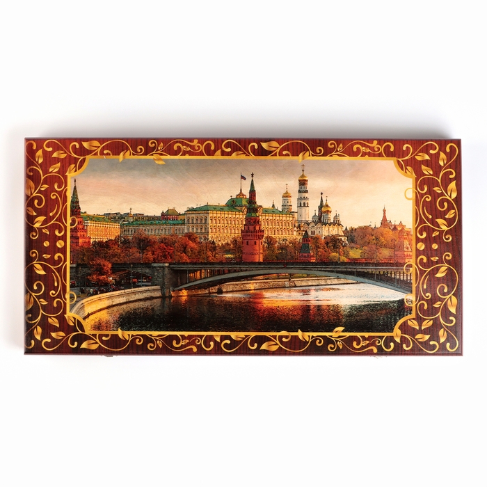 Нарды деревянные большие, с шашками Нарды деревянные большие, с шашками "Москва", настольная игра, 60 х 60 см