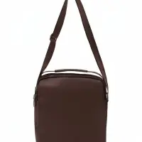 Сумка на молнии, 25&times;6.5&times;27 см, коричневая