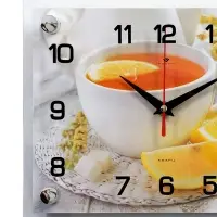Часы настенные интерьерные &laquo;Чай с лимоном&raquo;, серия: Кухня, 20&times;26 см, от батарейки 1&times;АА