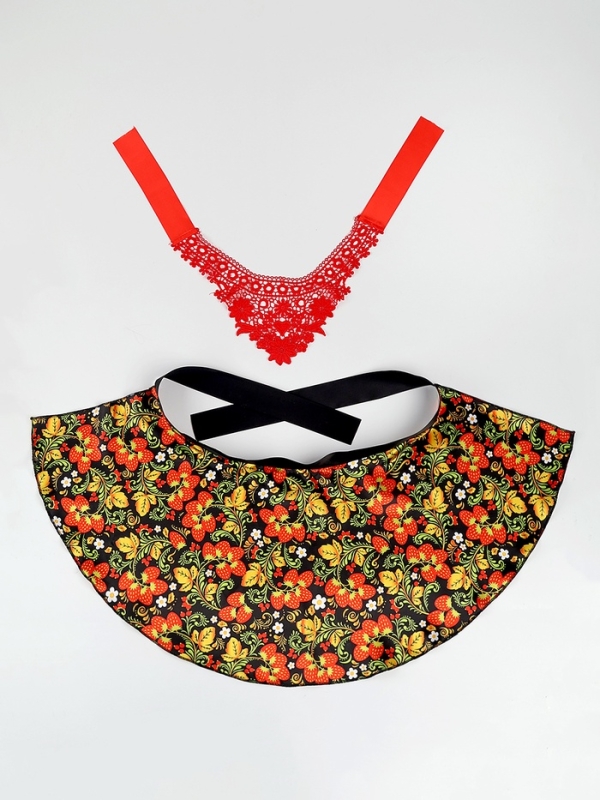 Карнавальный набор Карнавальный набор "Девица-красавица" воротник, баска с клубникой