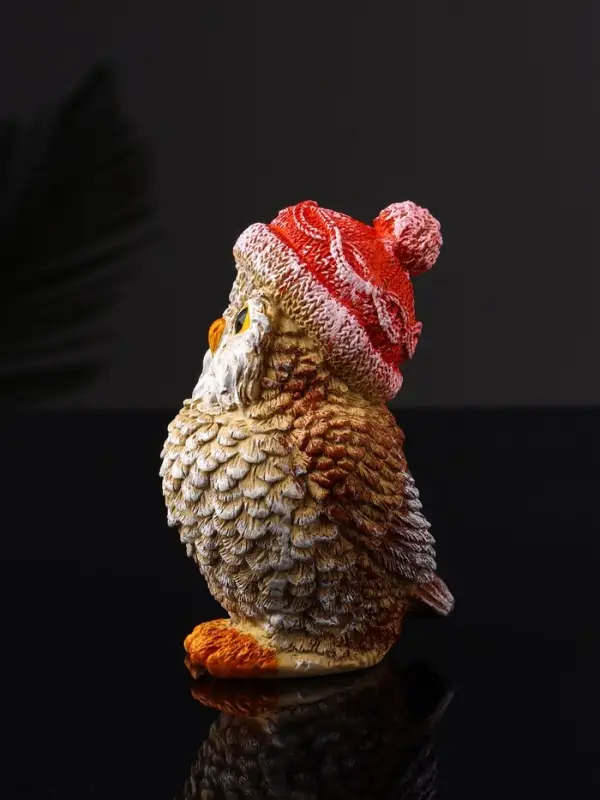 Фигура "Сова в шапочке" 11х6х7 см