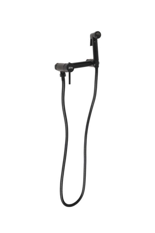 Смеситель для биде ZEIN Z4199, с гигиеническим душем, нерж. сталь, картридж 35 мм, черный Смеситель для биде ZEIN Z4199, с гигиеническим душем, нерж. сталь, картридж 35 мм, черный