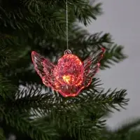 Ёлочная игрушка &laquo;Ангел&raquo;, 8&times;5&times;4.5 см, 1 LED, от батареек, свечение мульти (RGB)