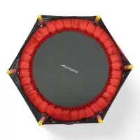 Батут ONLYTOP, d=140 см, высота сетки 80 см, красный