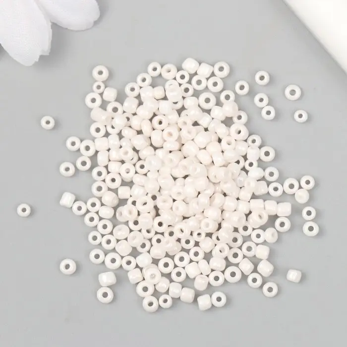 Бисер  Бисер "Zlatka" 08/0, 3 мм, 10 г белый