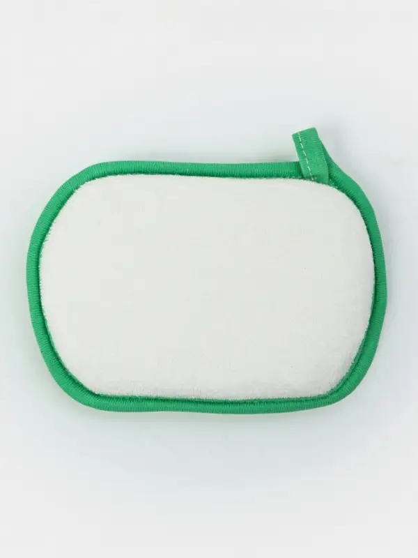 Мочалка для купания "Лягушонок", 12х8 см, цвет зеленый