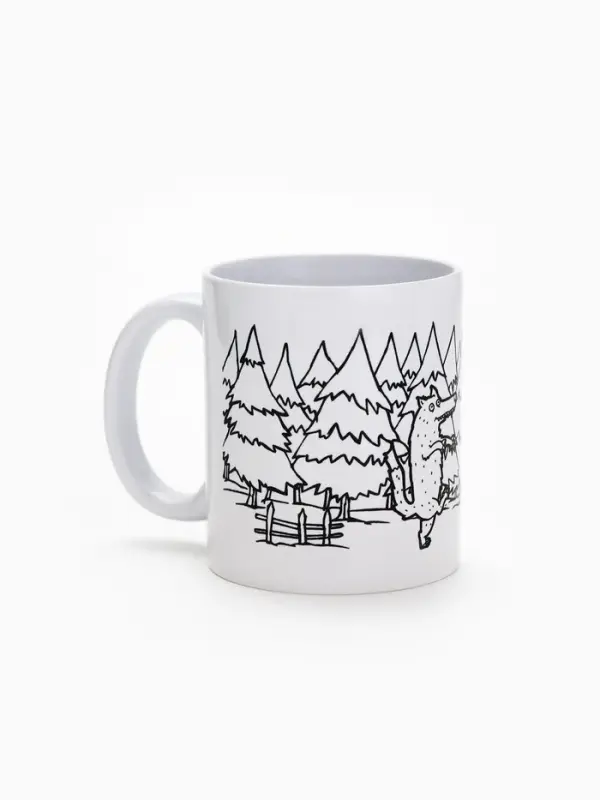 Кружка чайная керамическая &laquo;Работа не волк&raquo;, 320 мл