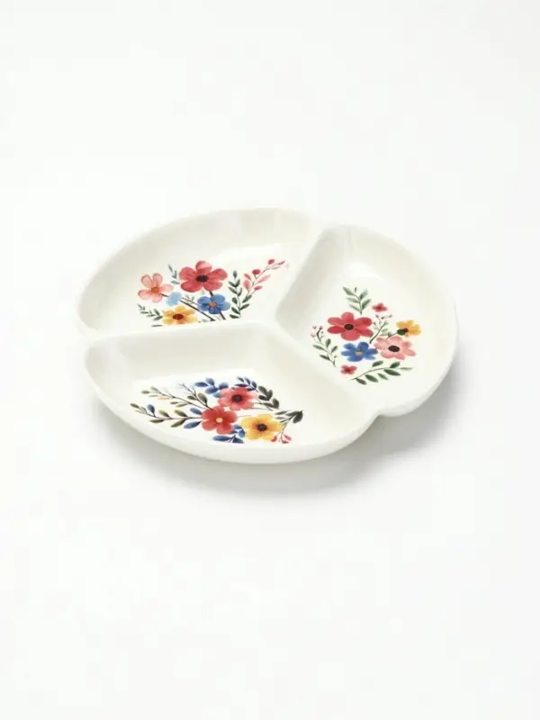 Менажница "Цветочная поляна", 19 см