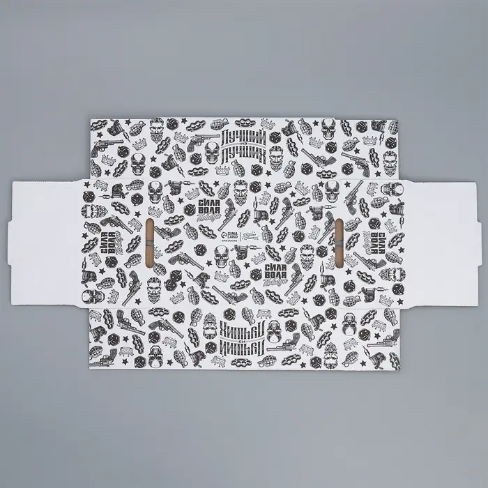 Коробка подарочная сборная с окном, упаковка, «Лучший из лучших», белый, 24 х 8 х 16 см Коробка подарочная сборная с окном, упаковка, «Лучший из лучших», белый, 24 х 8 х 16 см