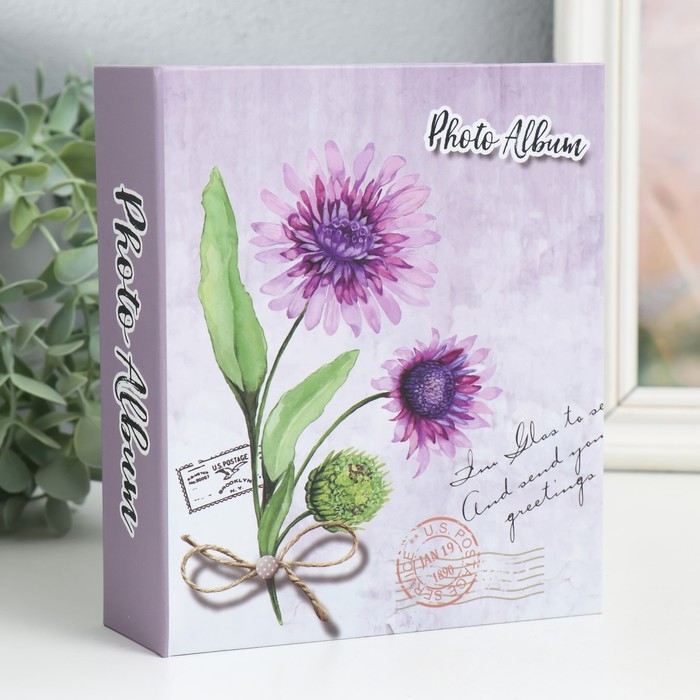Фотоальбом на 40 фото 10х15 см Фотоальбом на 40 фото 10х15 см "Цветы из сада" в коробке 17х14х4,5 см