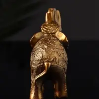 Фигурка гипс &laquo;Слон резной&raquo;, 10&times;9.5&times;3 см, под бронзу