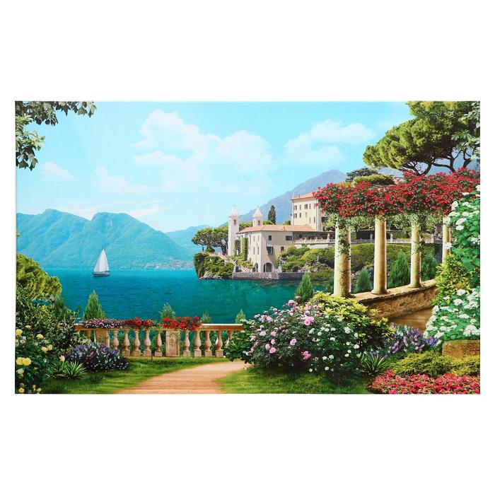 Картина на подрамнике Картина на подрамнике "Сад у моря" 70*110