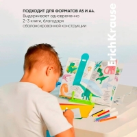 Подставка для книг ErichKrause Scooter Master, пластиковая, жёлтая с рисунком