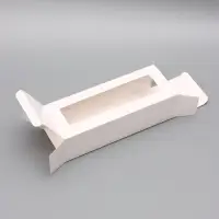Коробка с окном под рулет, белая, 26×10×8 см, МИКС