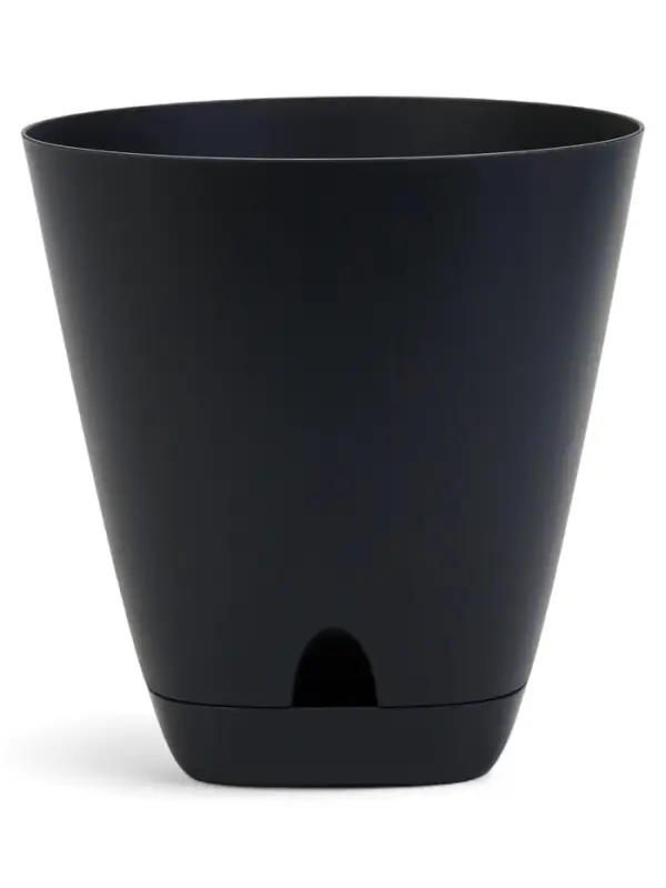 Кашпо с прикорневым поливом 4 л D-19см, H-20см графит Кашпо с прикорневым поливом 4 л D-19см, H-20см графит "Гранд"
