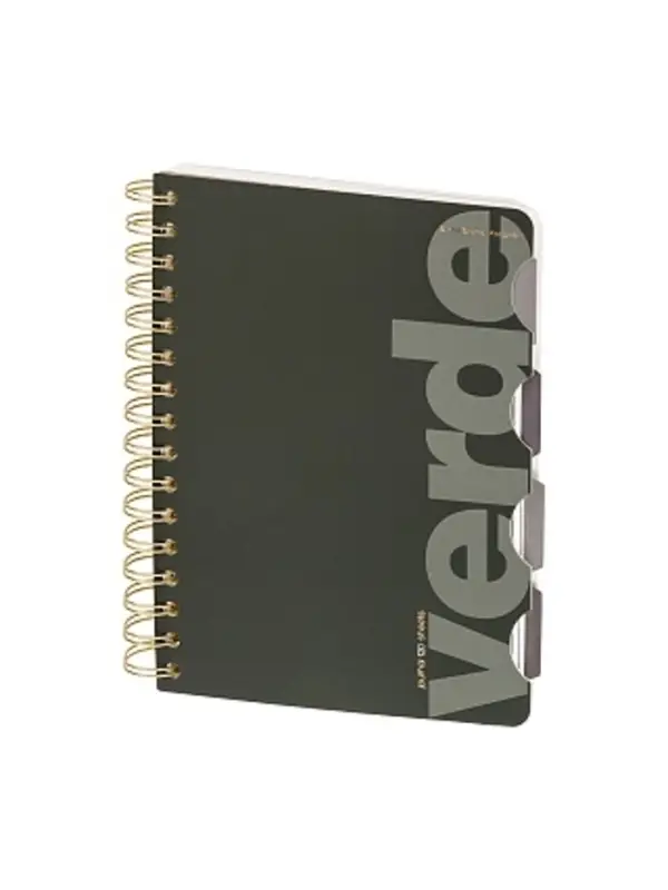 ЗАПИСНАЯ КНИЖКА "ART JOURNAL" А5,120 Л. НА ГРЕБНЕ, С РАЗДЕЛИТЕЛЯМИ "VERDE.LAUREL."