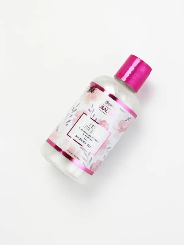 URAL LAB,  гель для душа, 300 мл, с ароматом пиона и хлопка