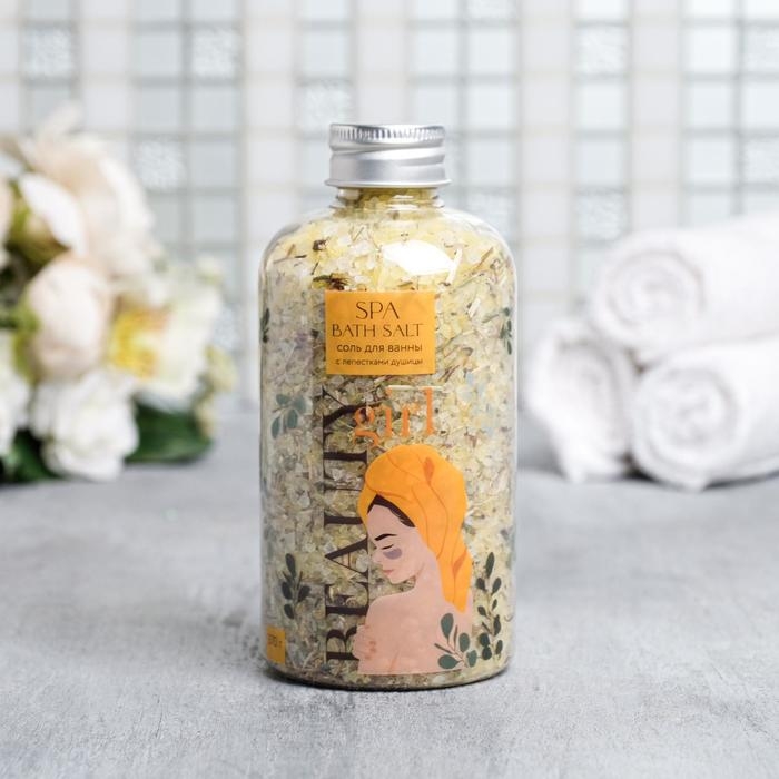 Соль для ванны с лепестками душицы Beauty girl, 370 г, BEAUTY FOX Соль для ванны с лепестками душицы Beauty girl, 370 г, BEAUTY FOX