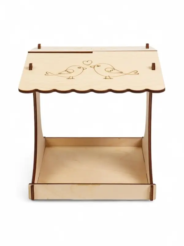 Кормушка для птиц хдф  х  х  см, Разобранная,  Кормушка для птиц хдф  х  х  см, Разобранная, "Синичник" "Greengo"