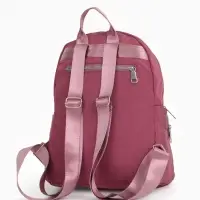 Рюкзак городской, с косметичкой, 5 карманов, бордовый