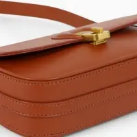 Сумка женская багет TEXTURA на молнии, 21&times;6&times;11 см, коричневая