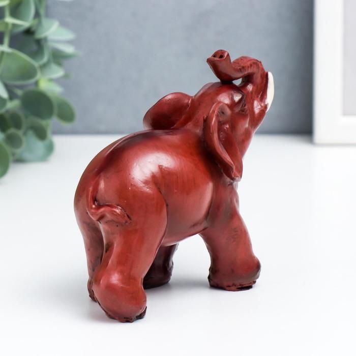 Сувенир полистоун под красное дерево набор 7 шт Сувенир полистоун под красное дерево набор 7 шт "Стадо слонов" 9;7,5;7;6,5;5,3, 4,8,4 см