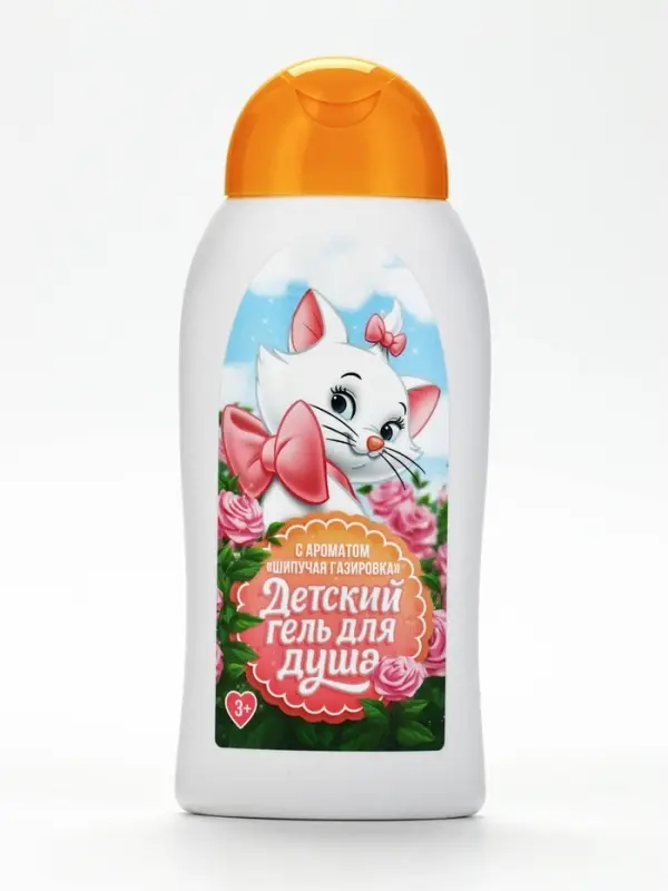 Детский гель для душа, аромат: шипучая газировка, 300 мл, Кошечка