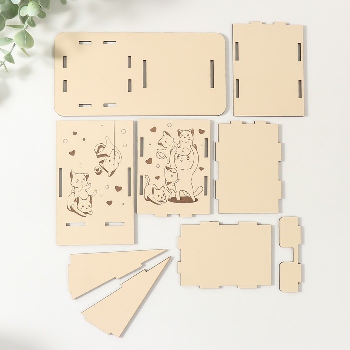 Органайзер настольный Органайзер настольный "Кошки" 18х12,5х9 см (набор 9 деталей)