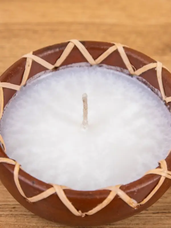 Свеча в керамической чаше, 11х11х5 см Свеча в керамической чаше, 11х11х5 см