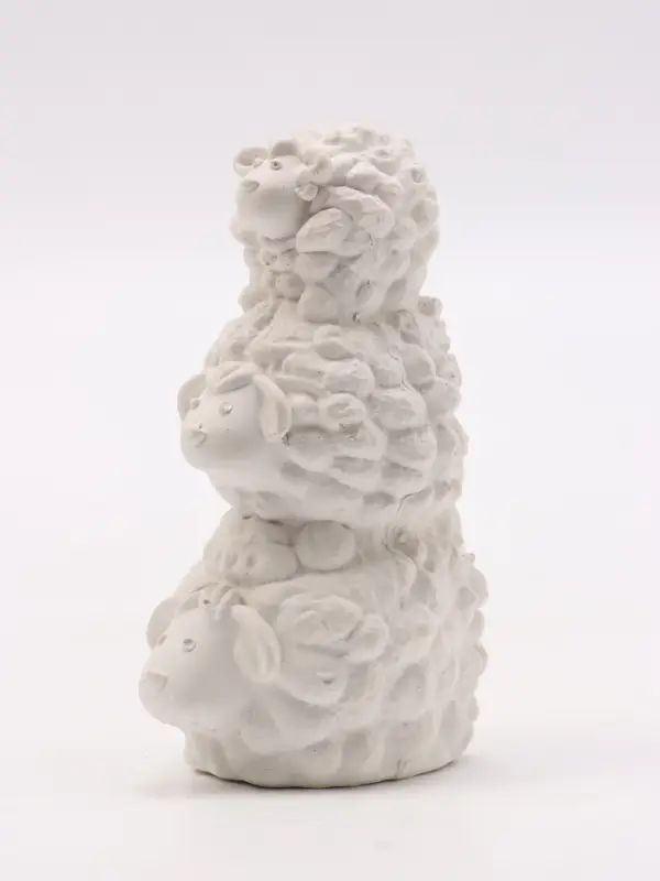 Фигурка декоративная &laquo;Семья&raquo;, неокрашенная, 10&times;6&times;4 см, белая
