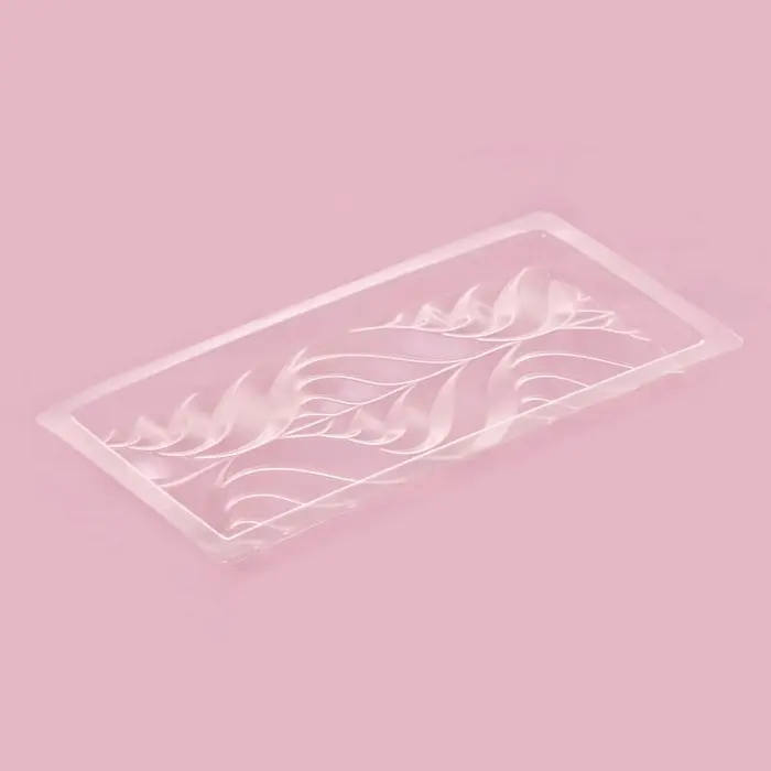 Форма для шоколада «Перья», пластик, 20,5×10,5×1,5 см, прозрачная