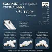 Светильник трековый BayerLux Simple &laquo;Астер&raquo; GU10, 220 В, 7.5&times;7.5&times;20 см, серебро