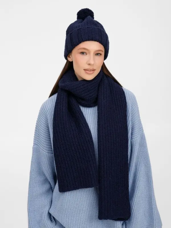 Шарф Frissonelle, темно-синий Шарф Frissonelle, темно-синий