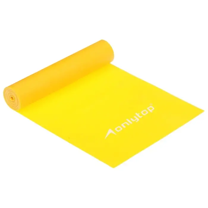 Эспандер ленточный для фитнеса ONLYTOP, 150&times;15&times;0.05 см, 20 кг, МИКС