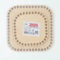 Донышки для вязания, квадрат, 2 шт., малый 15&times;15 см, большой 20&times;20 см