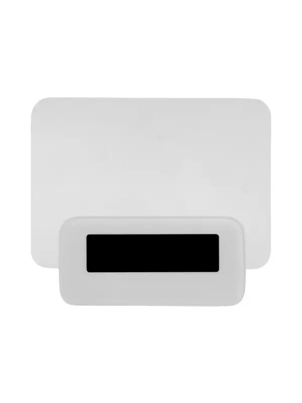 Часы - будильник электронные &laquo;Послание&raquo;, настольные, с маркером, подсветка зелёная, белые