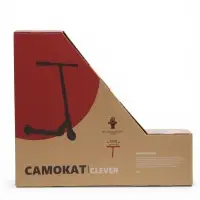 Самокат трюковой GRAFFITI Clever 24, колёса PU 100 мм, резьбовая компрессия, ABEC 9 Chrom, красный