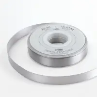 Лента атласная TEIRA, двухсторонняя, 15 мм, 25&plusmn;1 м, цвет серебряный №837