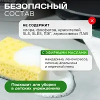 Средство чистящее SYNERGETIC для кухни, удаление жира, копоти и нагара Антижир, биоразлагаемое, 0.5 л