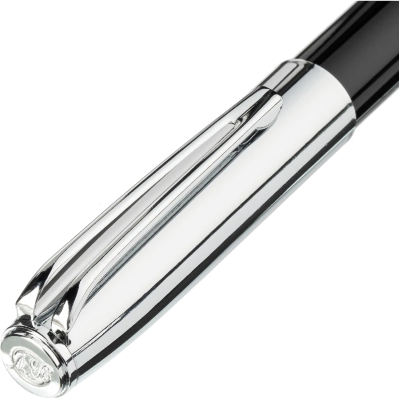 Ручка шариковая NAPOLI 1.0мм,син, корп.черн-сереб/фут.черн, 20-0383-03/09