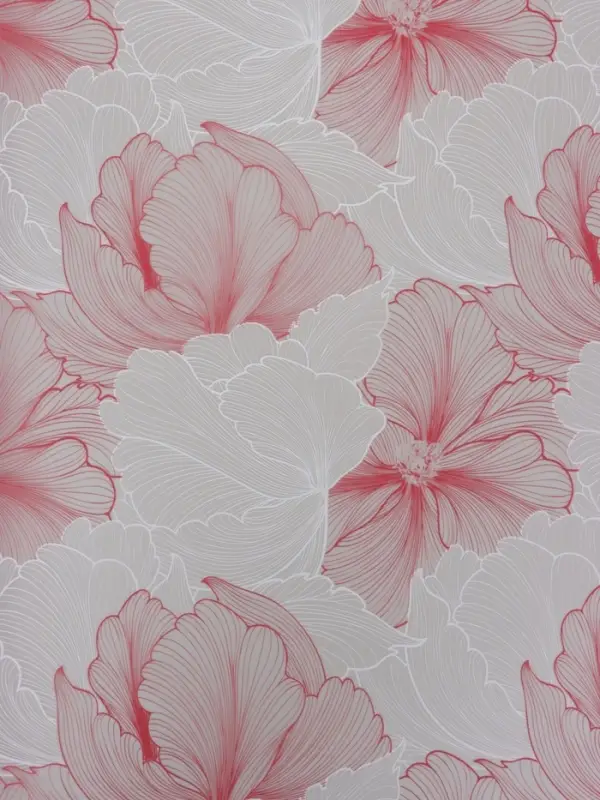 Пленка для цветов, "Акварельный эскиз", розовая, 57х57 см