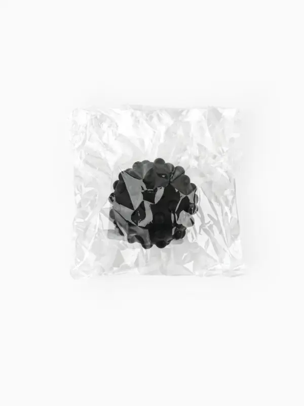 Игрушка пищащая Игрушка пищащая "Мячик" для собак, 6,5 см, черная