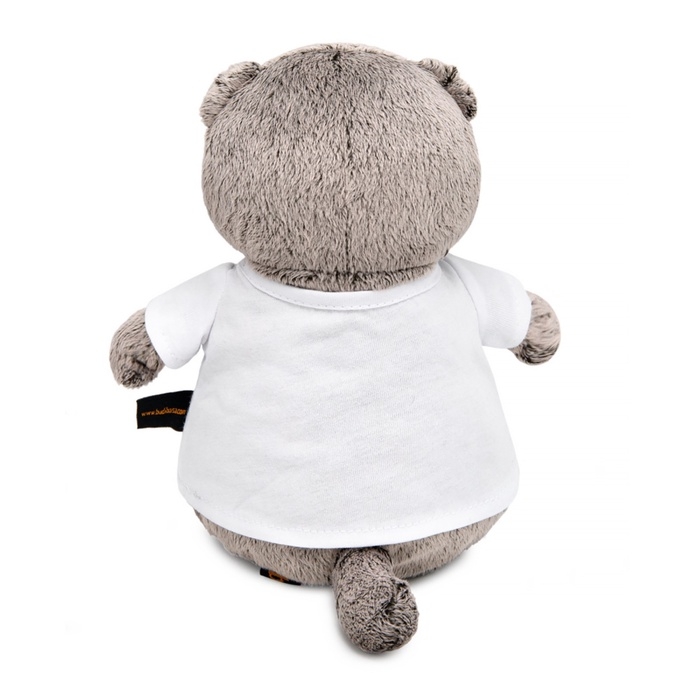 Мягкая игрушка «Кот Басик в футболке с принтом», 19 см Мягкая игрушка «Кот Басик в футболке с принтом», 19 см