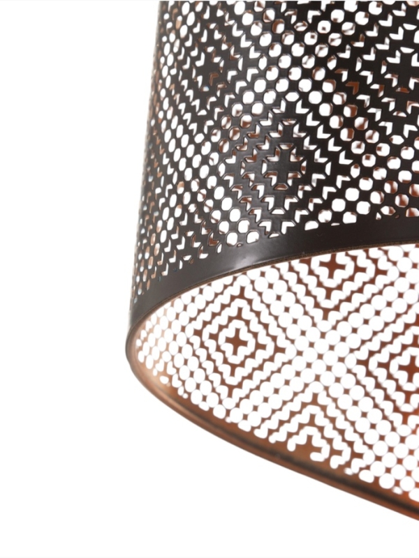 Светильник Светильник "Манчестер" (Узор) 1х40Вт Е27 черный 12,5х12,5х24+100см