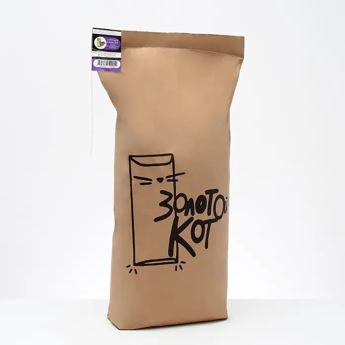 Наполнитель кукурузный &laquo;Золотой кот&raquo;, 12 кг 24 л