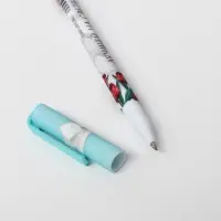 Ручка шариковая, синяя паста, 0.7 мм, с колпачком, пластик софт-тач «Лучшей на свете»